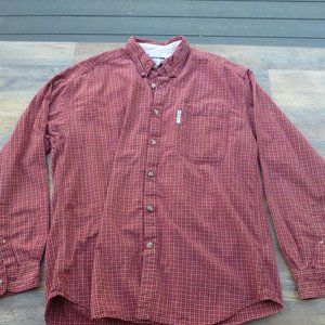 Columbia long sleeve button down flannel L